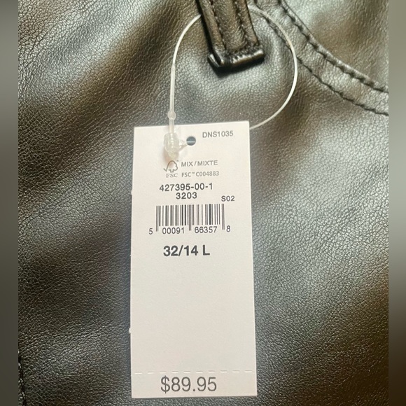 GAP Baby Boot Mid Rise Faux Leather Jeans - Picture 3 of 7